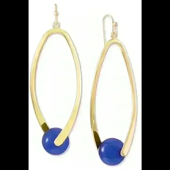 Alfani Jewelry - Alfani Single Bead New Open Drop Earrings
